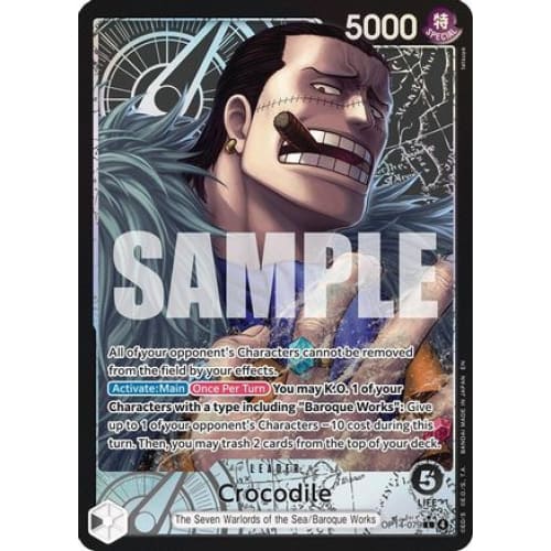 Crocodile - OP14-079 (Alternate Art) OP14-079 L The Azure Sea's Seven  Foil