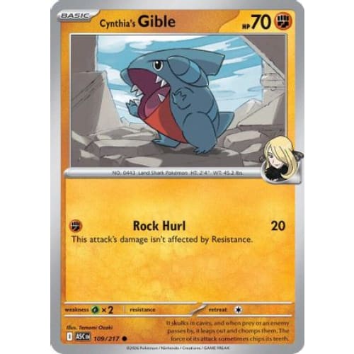 Cynthia's Gible (109) Common
