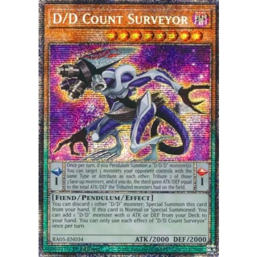 D/D Count Surveyor (Starlight Rare) - RA05-EN034 Starlight Rare 1st Edition