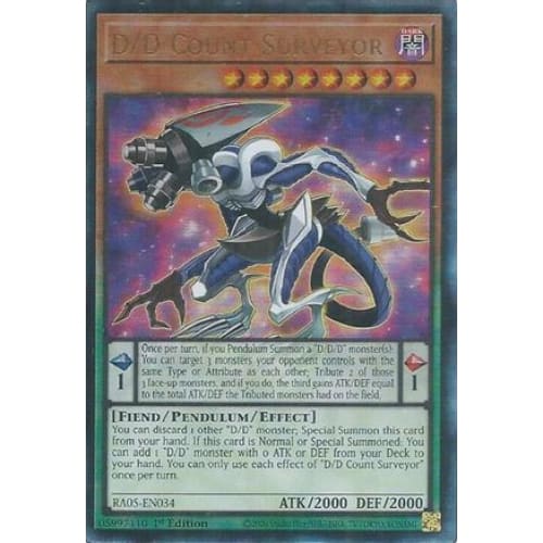 D/D Count Surveyor (Ultimate Rare) - RA05-EN034 Ultimate Rare 1st Edition