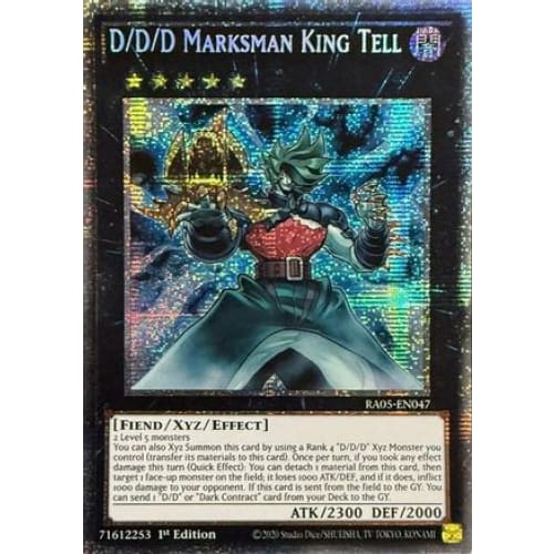 D/D/D Marksman King Tell (Starlight Rare) - RA05-EN047 Starlight Rare 1st Edition