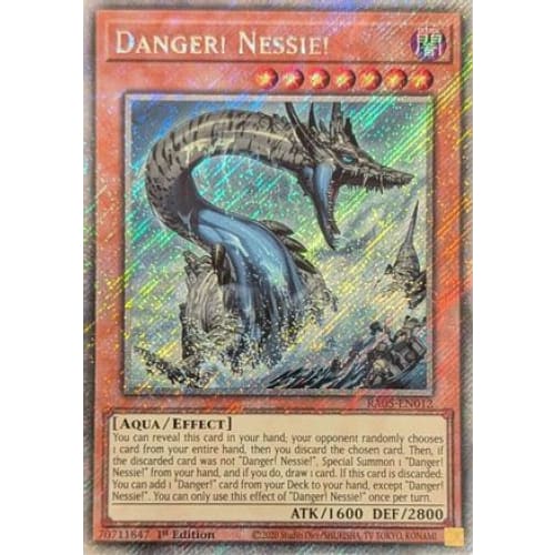 Danger! Nessie! (Platinum Secret Rare) - RA05-EN012 Platinum Secret Rare 1st Edition