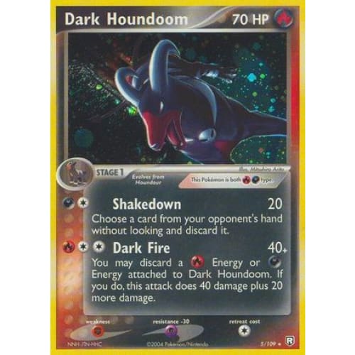 Dark Houndoom - 005/109 (5) Holo Rare