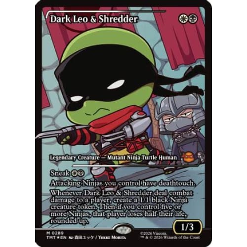 Dark Leo & Shredder (Showcase) (TMT-289) Foil