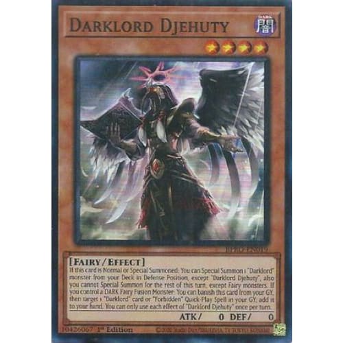 Darklord Djehuty - BPRO-EN019 Super Rare 1st Edition