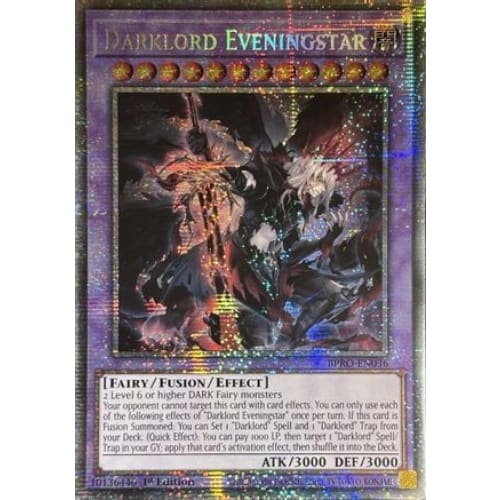 Darklord Eveningstar (Starlight Rare) - BPRO-EN036 Starlight Rare 1st Edition
