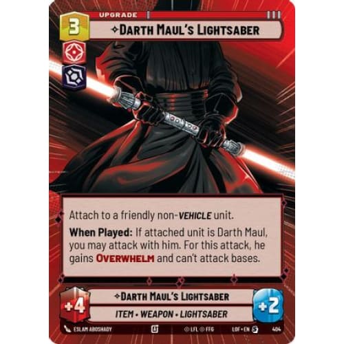 Darth Maul's Lightsaber (Hyperspace) (404)