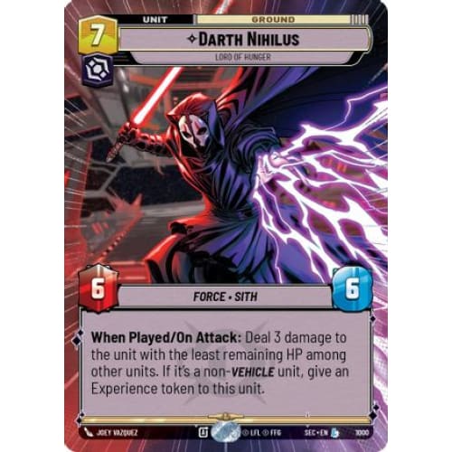 Darth Nihilus - Lord of Hunger (Hyperspace Foil) (1000)  Foil