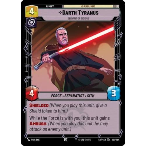 Darth Tyranus - Servant of Sidious (231/264)
