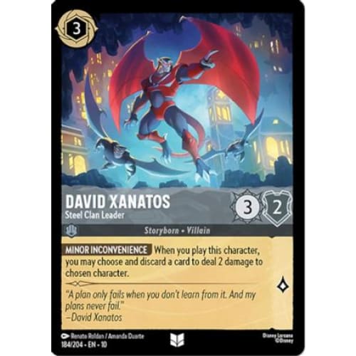 David Xanatos - Steel Clan Leader (184/204) - Whispers in the Well Cold Foil