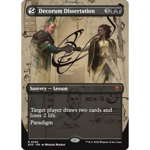 Decorum Dissertation (Borderless) (SOS-292) Foil