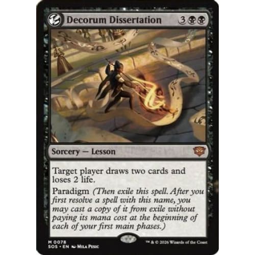 Decorum Dissertation (SOS-078) Foil