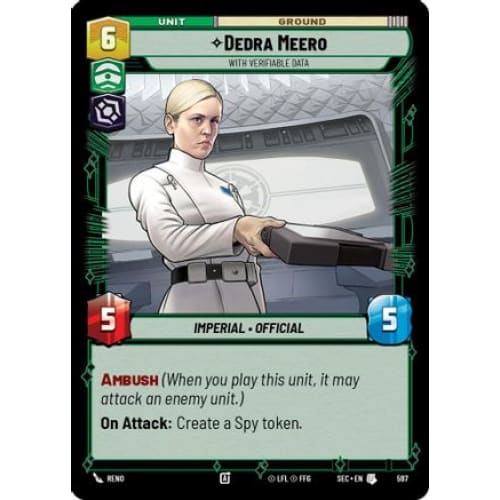 Dedra Meero - With Verifiable Data (Foil) (597)  Foil