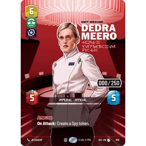 Dedra Meero - With Verifiable Data (Serialized) (1135)  Foil