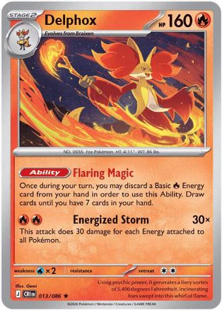 Delphox (13) Rare Classic Reverse Holofoil