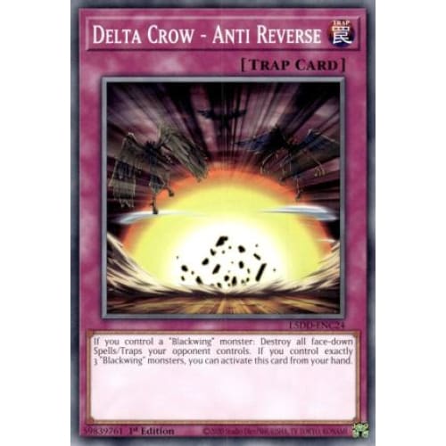 Delta Crow - Anti Reverse - L5DD-ENC24 Common / Short Print 1st Edition