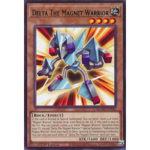 Delta The Magnet Warrior - MZMU-EN085 Rare 1st Edition