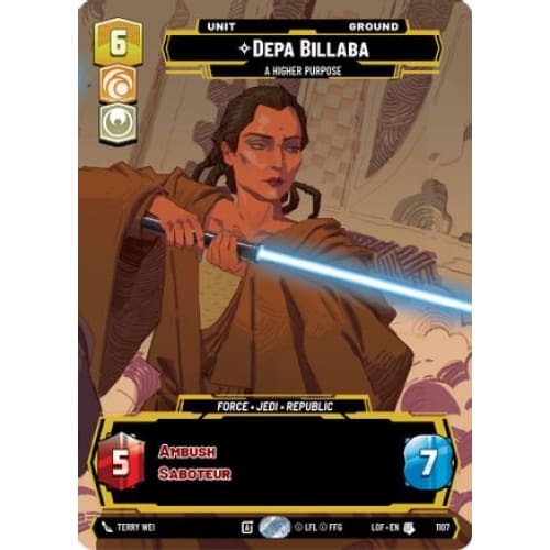 Depa Billaba - A Higher Purpose (Prestige Foil) (1107)  Foil