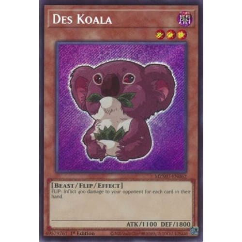 Des Koala - MZMU-EN062 Secret Rare 1st Edition