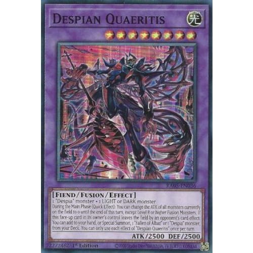 Despian Quaeritis - RA05-EN036 Super Rare 1st Edition