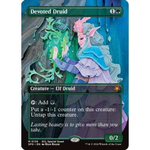 Devoted Druid (Borderless) (SPG-138) Foil