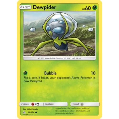 Dewpider () Common Reverse Holofoil