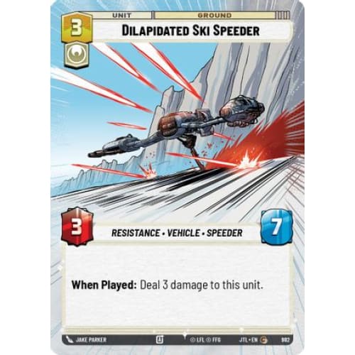 Dilapidated Ski Speeder (Hyperspace Foil) (982)  Foil
