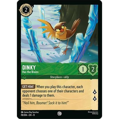 Dinky - Has the Brains (78/204) - Winterspell Cold Foil