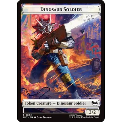 Dinosaur Soldier // Copy Double-Sided Token (TMT-2 // 1)
