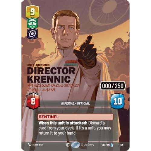 Director Krennic - I Lose Nothing But Time (Serialized) (1136)  Foil