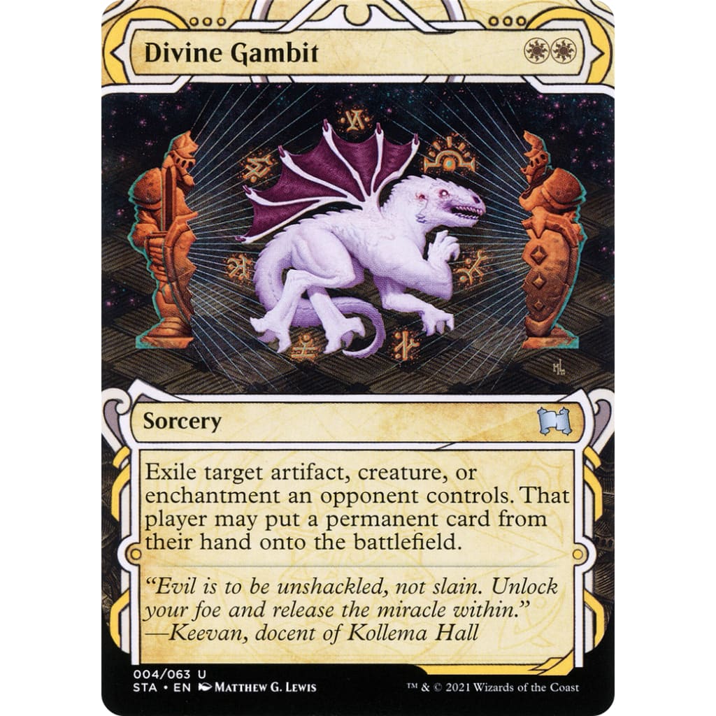 Divine Gambit (STA-004): (Showcase) (Borderless)