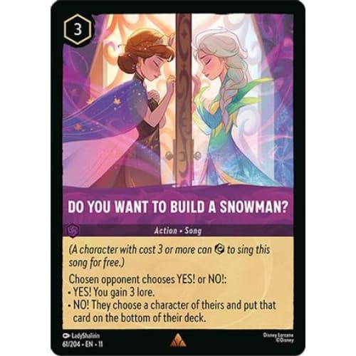 Do You Want To Build A Snowman? (61/204) - Winterspell Cold Foil