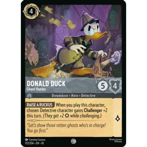 Donald Duck - Ghost Hunter (172/204) - Whispers in the Well Cold Foil
