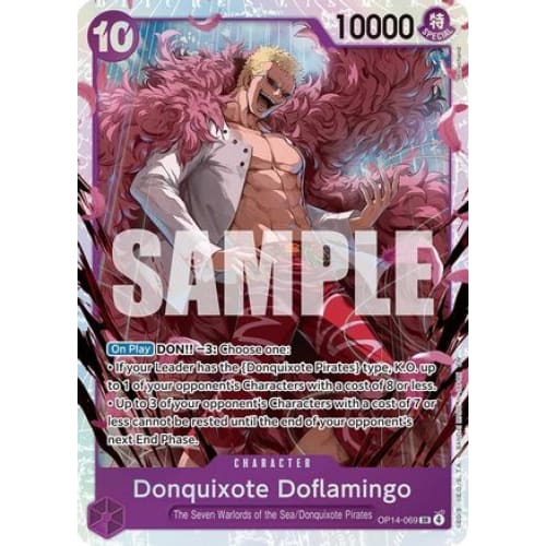 Donquixhote Doflamingo - OP14-069 OP14-069 SR The Azure Sea's Seven  Foil