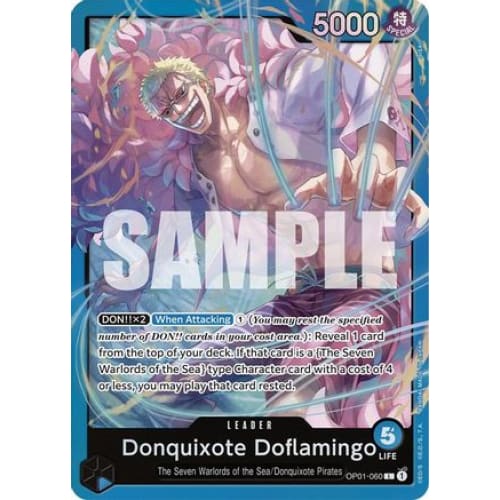 Donquixote Doflamingo (OP01-060) OP01-060 L Starter Deck 17: BLUE Donquixote Doflamingo  Foil