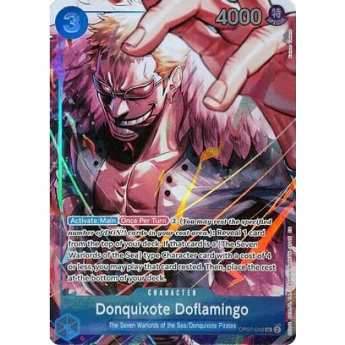 Donquixote Doflamingo (Seven Warlords of the Sea Binder Set) OP07-048 UC One Piece Promotion Cards  Foil