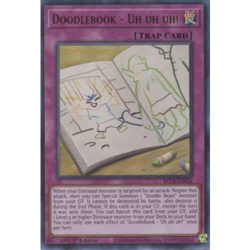 Doodlebook - Uh uh uh! - BLCR-EN034 Ultra Rare 1st Edition