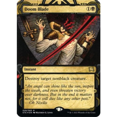 Doom Blade (Foil Etched) (STA-028) (Borderless) Foil