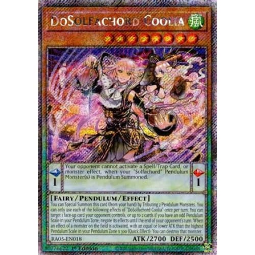 DoSolfachord Coolia (Platinum Secret Rare) - RA05-EN018 Platinum Secret Rare 1st Edition