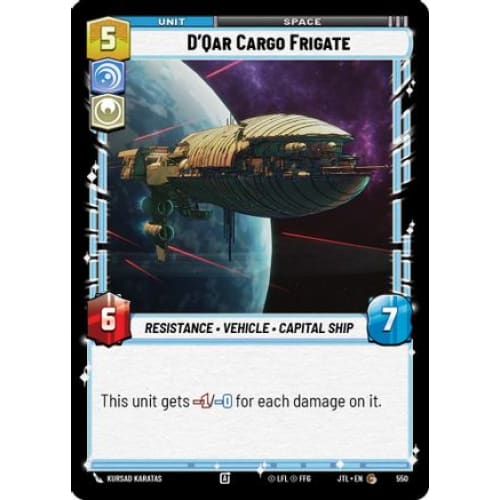 D'Qar Cargo Frigate (Foil) (550)  Foil