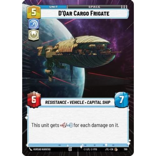 D'Qar Cargo Frigate (Hyperspace Foil) (786)  Foil