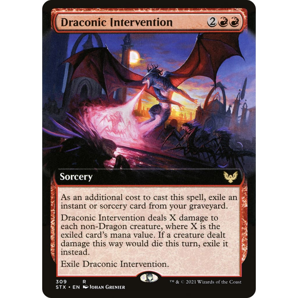 Draconic Intervention (Extended Art) (STX-309): (Extended Art)