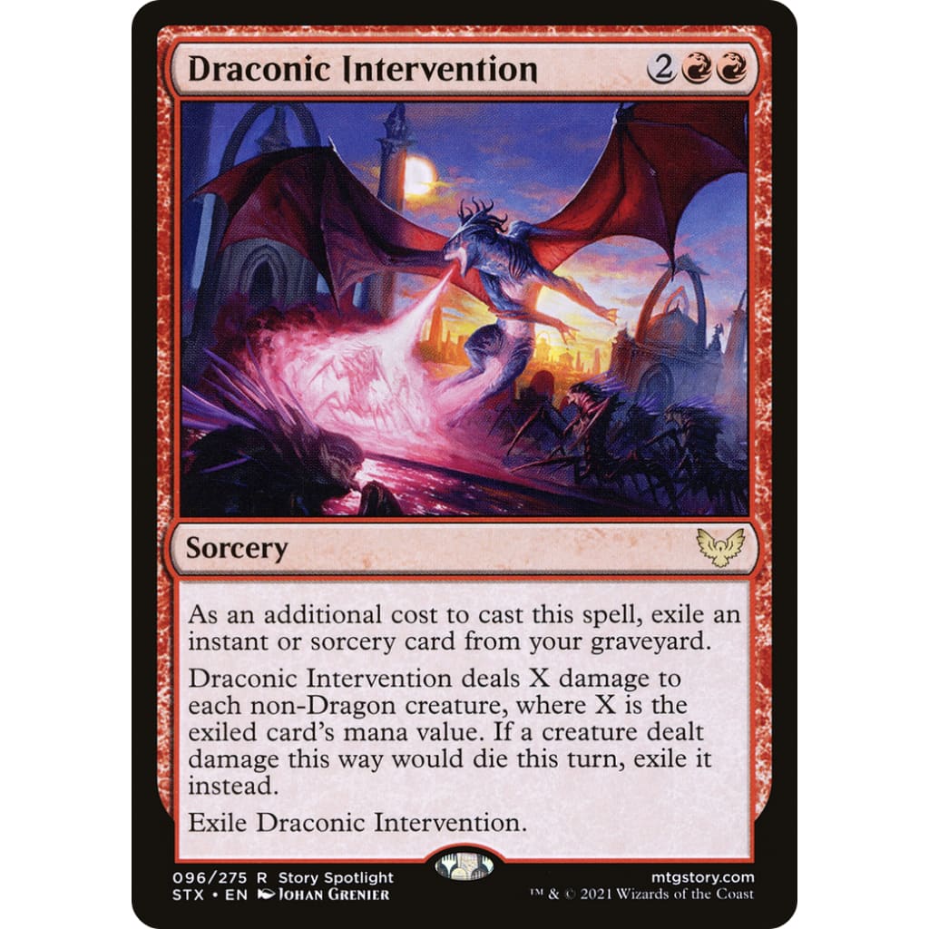 Draconic Intervention (STX-096) Foil