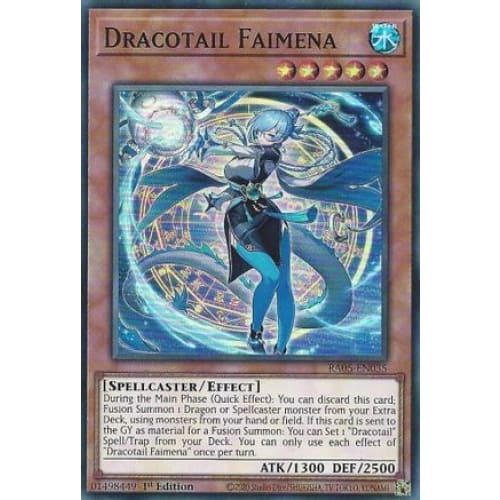 Dracotail Faimena - RA05-EN035 Super Rare 1st Edition