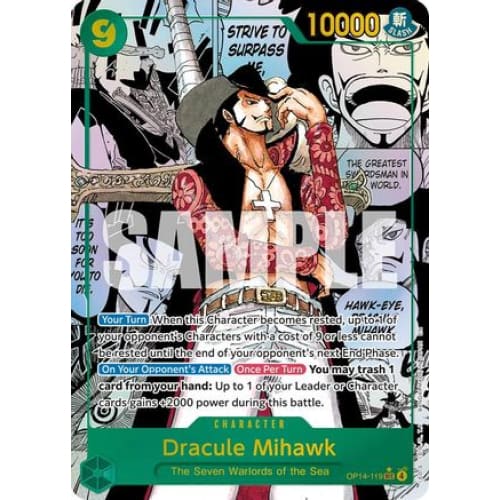 Dracule Mihawk (Manga) OP14-119 SEC The Azure Sea's Seven  Foil