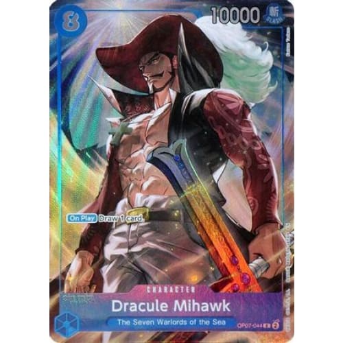 Dracule Mihawk (Seven Warlords of the Sea Binder Set) OP07-044 C One Piece Promotion Cards  Foil