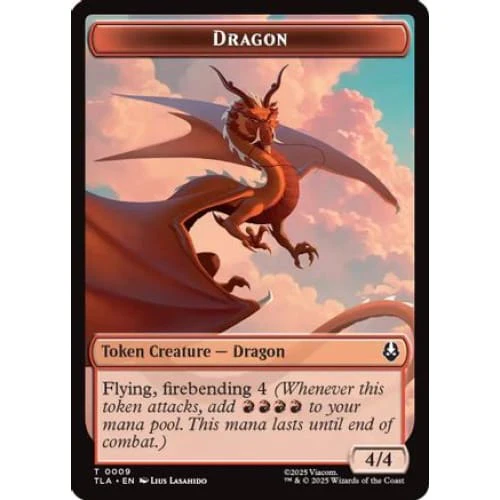 Dragon // Food (0019) Double-Sided Token (TLA-9 // 19) Foil