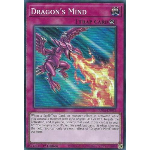 Dragon's Mind - RA05-EN082 Super Rare 1st Edition