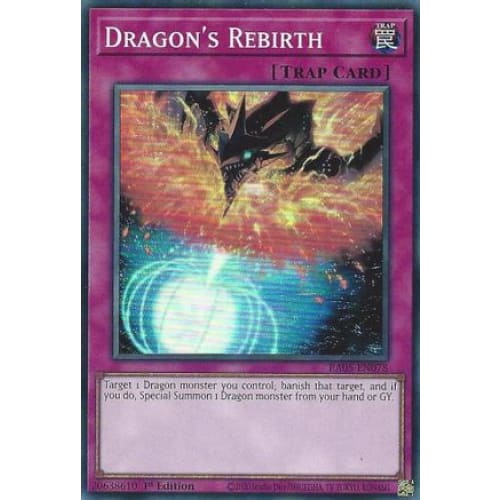 Dragon's Rebirth - RA05-EN078 Super Rare 1st Edition