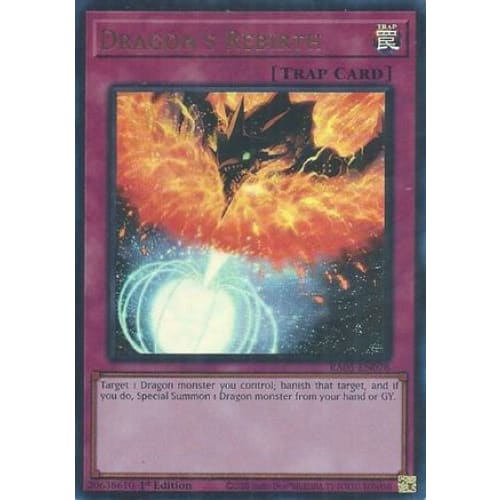 Dragon's Rebirth (Ultra Rare) - RA05-EN078 Ultra Rare 1st Edition